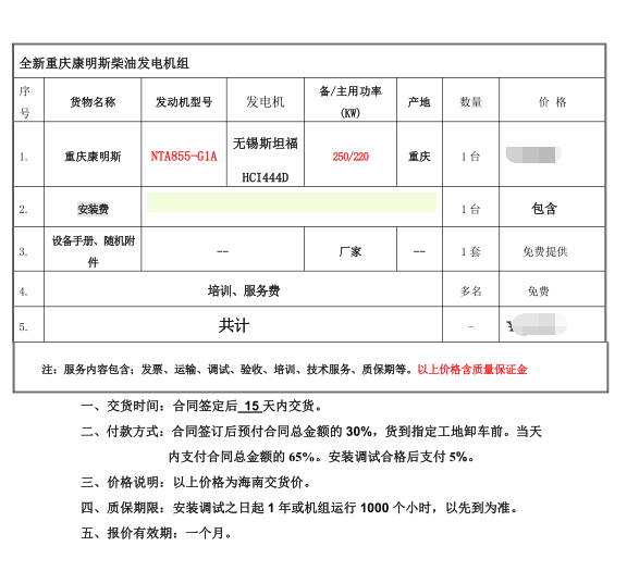 我司与东方消防支队供应柴油发电机合作成功